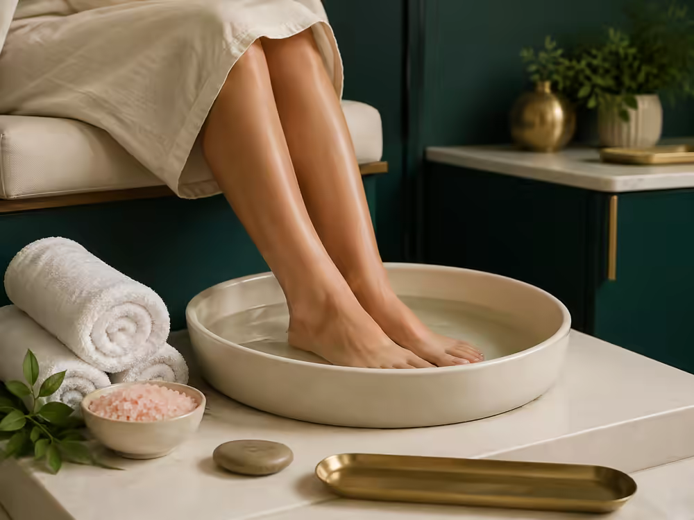 Gold Enchantment Pedicure at Element Nail Bar Avondale
