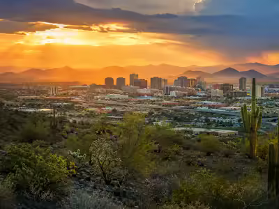 Phoenix skyline, representing the West Phoenix visit guide