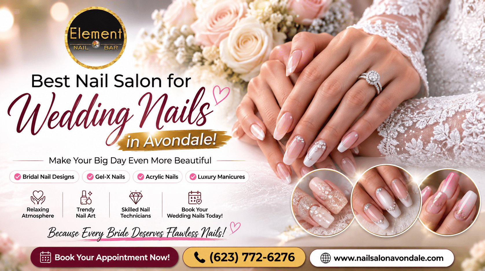 Best Nail Salon for Wedding Nails in Avondale!